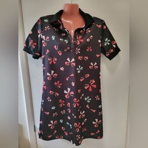 Ribbon printed Midi dress